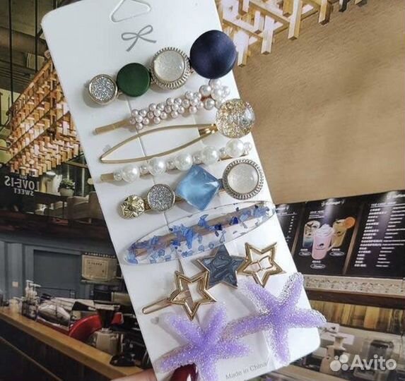 Набор заколок Морской