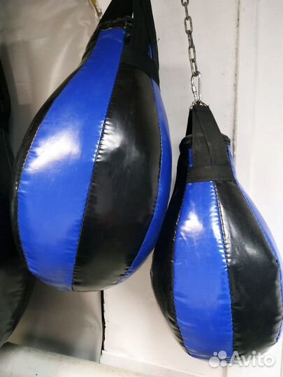 Боксерскиее груши (боксерские мешки) черно-синие