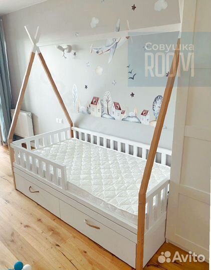 Детская кровать домик