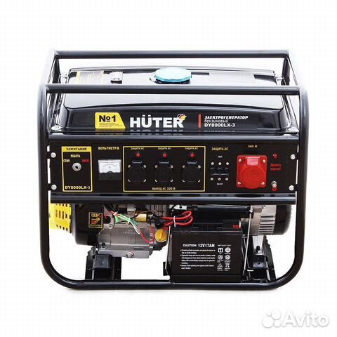 Бензиновый генератор huter dy8000lx