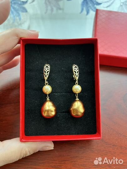 Серьги с жемчугом