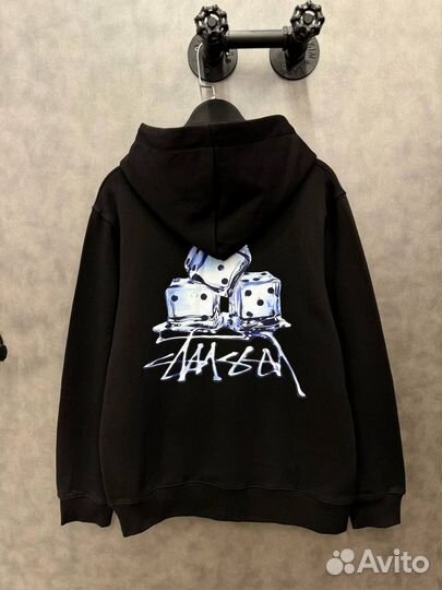 Худи Stussy Fuzzy Dice черное