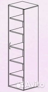 Детский шкаф Аннет 1 дверка узкий