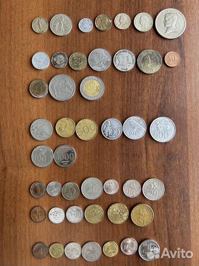 Монеты Японии,Филиппины,Индонезия,Австралия и др