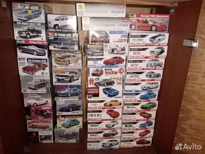 Сборные модели автомобилей 1 24