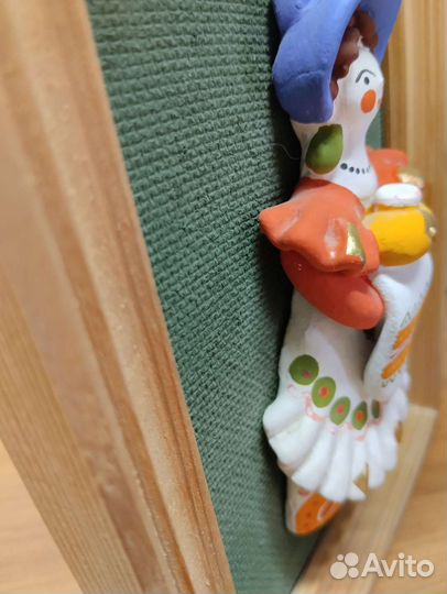 Барельеф дымковская игрушка