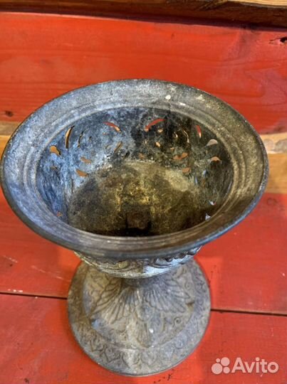 Лампа керосиновая. Антикварная шпиатр