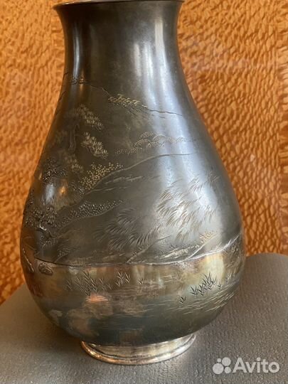 Серебро Ваза Япония 853гр