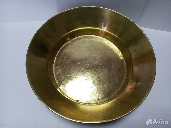 Старинный малый тазик для варки варенья. Латунь