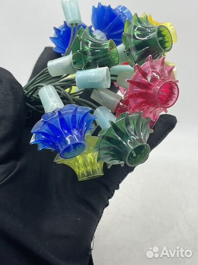 Гирлянда Новогодняя СССР Огоньки Фонарики