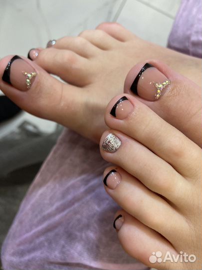 Маникюр покрытие гель лаком,наращивание