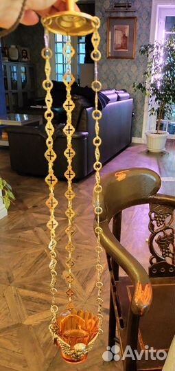 Лампадка латунь под старину