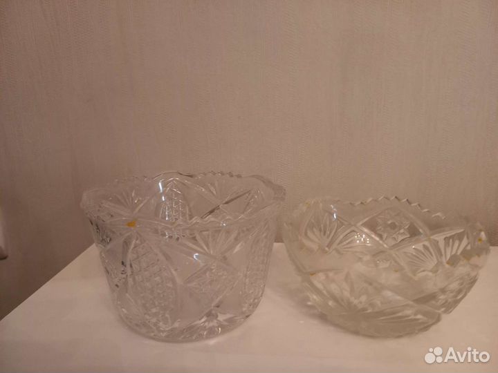 Хрустальные салатники СССР