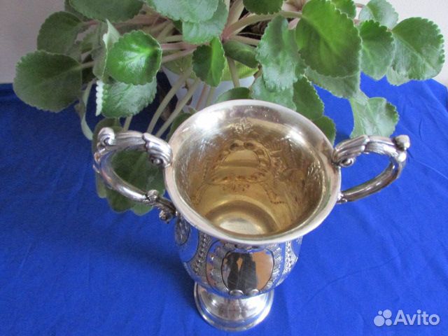 Бокал, фужер. Англия 19 век. Серебрение 925пр