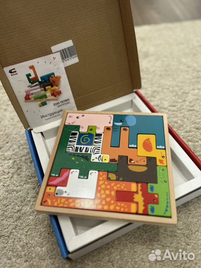 Деревянный пазл Zoo Tetris Attivio