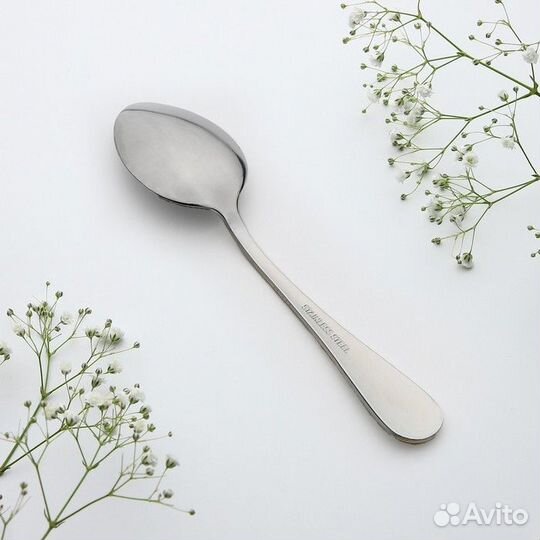 Ложка с гравировкой чайная в подарочной коробке 