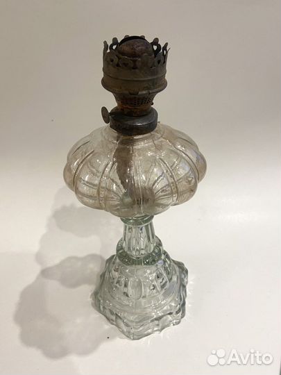Керосиновая лампа, стекло. Настольная
