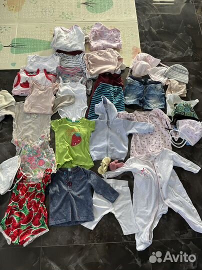 Детские вещи пакетом для девочки 5мес -1годик