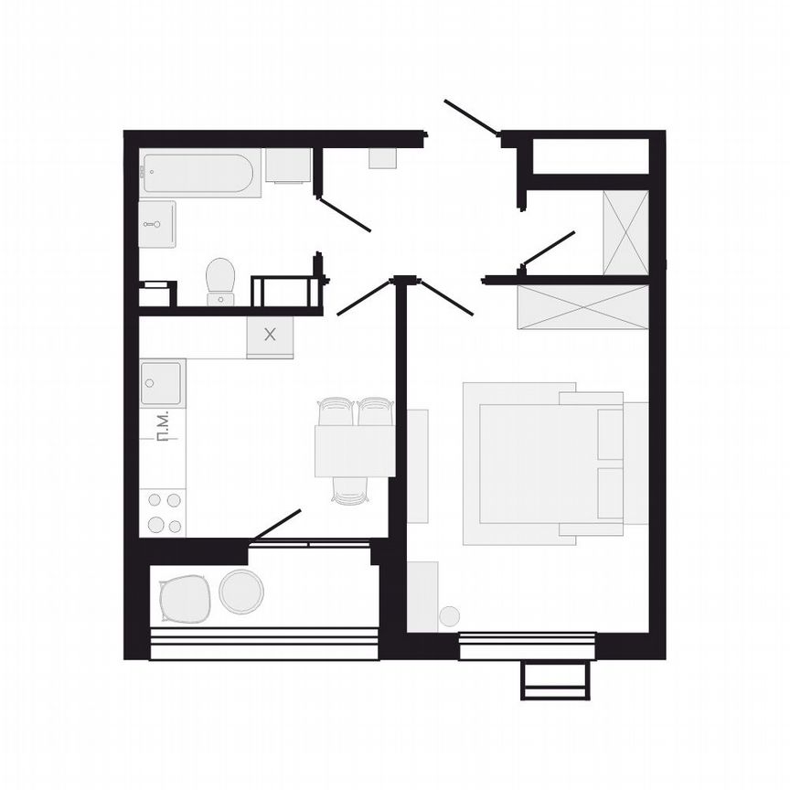 1-к. квартира, 37,7 м², 3/9 эт.