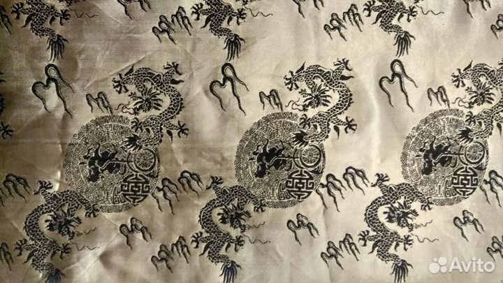 Китай, гобелен с драконами шёлк 87,5х35 см