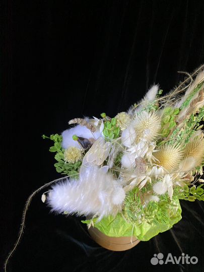 Букет цветов композиция из сухоцветов