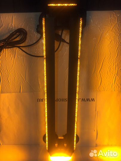 Мигалка желтая 68 см 4 стороны 12/24В