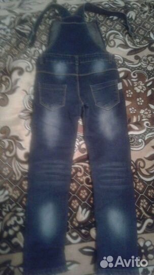 Комбинезон для девочки джинсовый