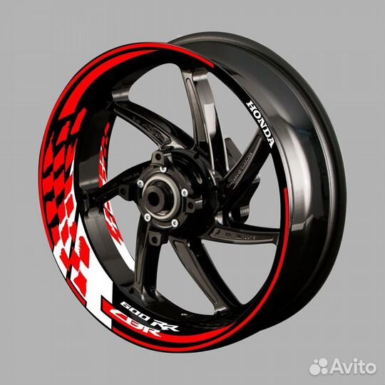 Набор наклеек на диски мотоцикла