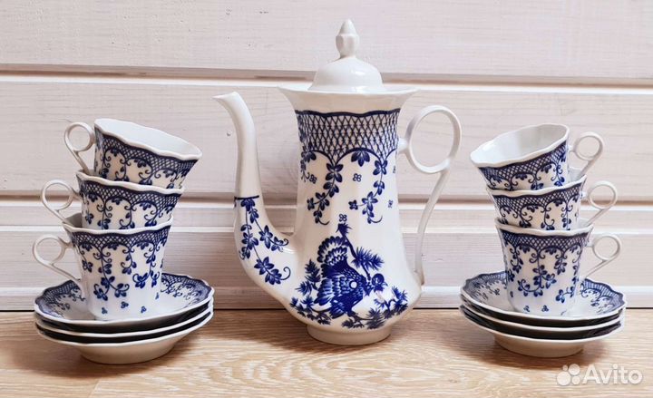 Бронь. Кофейный сервиз Гжель