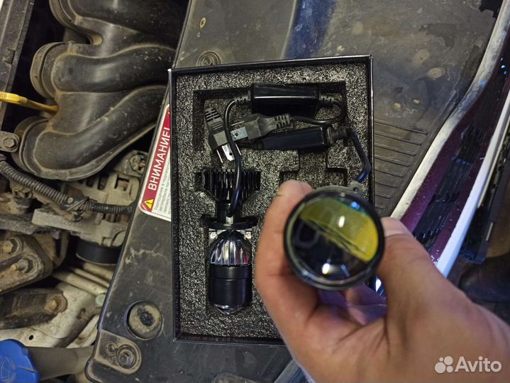 H4 led mini линзы