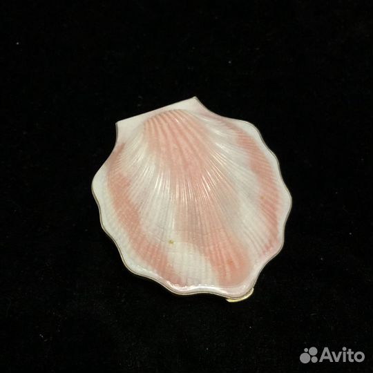 Пудреница серебро