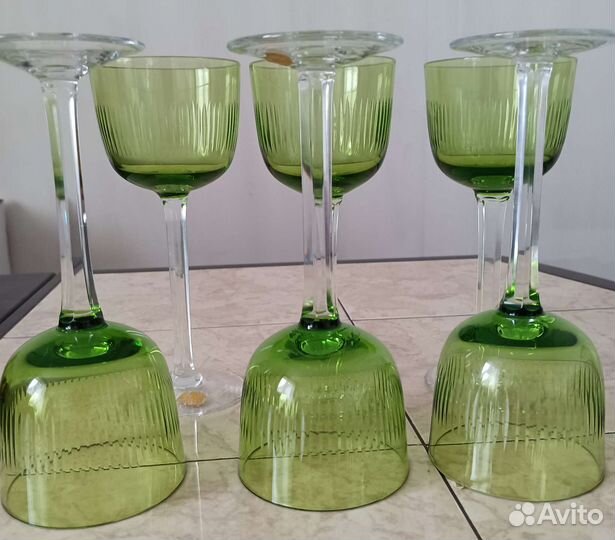Фужеры бокалы богемия