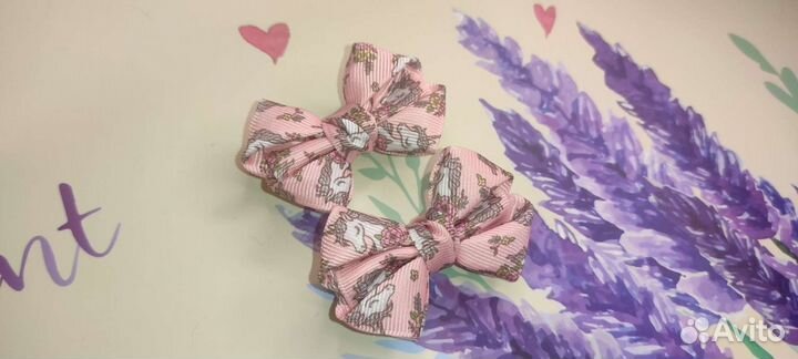 Бантики заколки ручной работы