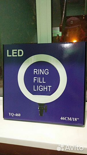 Кольцевая лампа 45см со штативом Новая