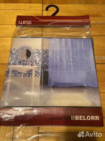 Занавеска для ванной 180х180