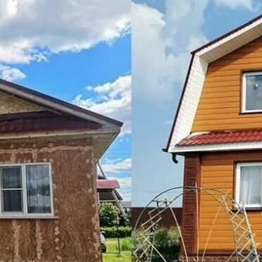 Обшивка дома сайдингом под ключ
