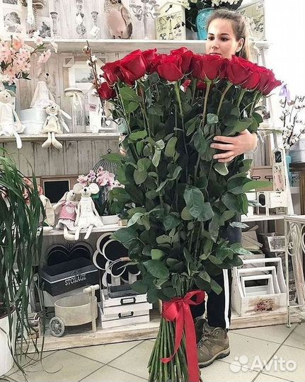Высокие розы Гигантские розы с доставкой