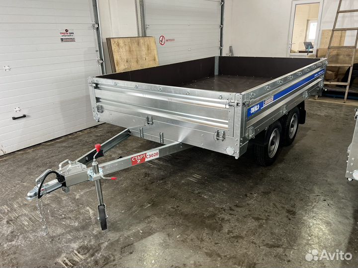 Прицеп оцинк. усиленный 2х осн 3.0х2.0 Tavials