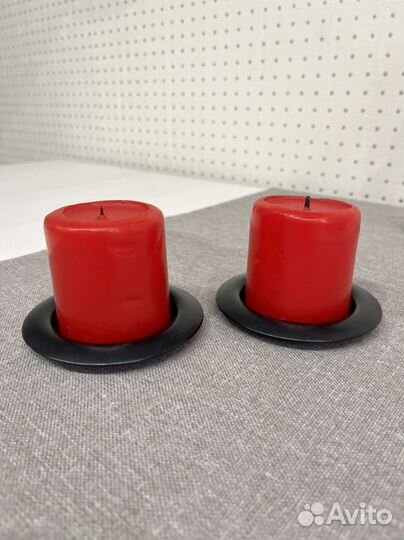 Подсвечники из дерева и металла