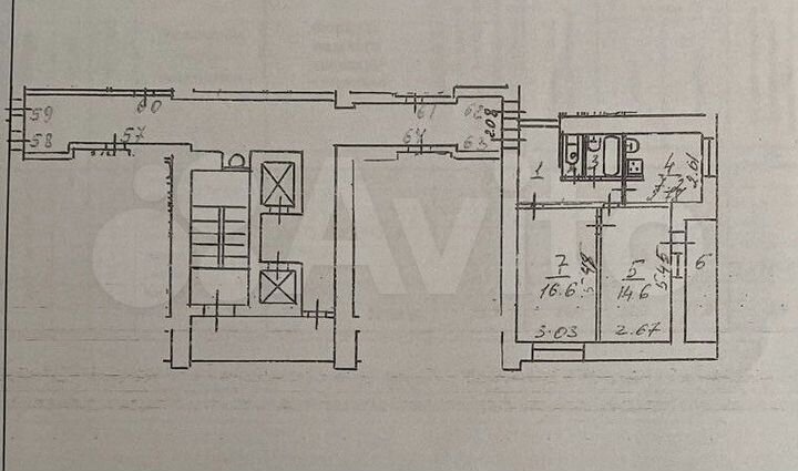 2-к. квартира, 52 м², 8/14 эт.