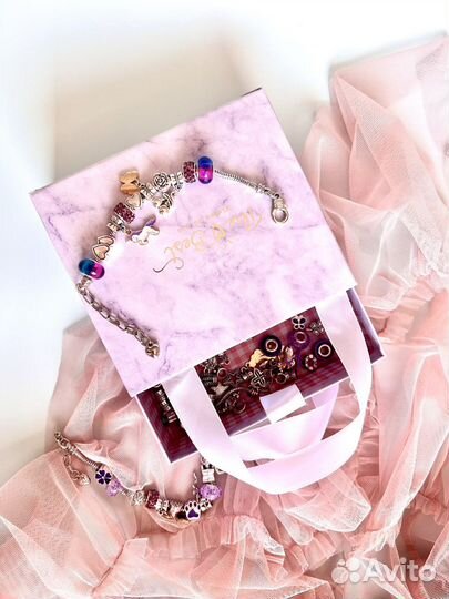 Набор для создания украшений и браслетов с шармами