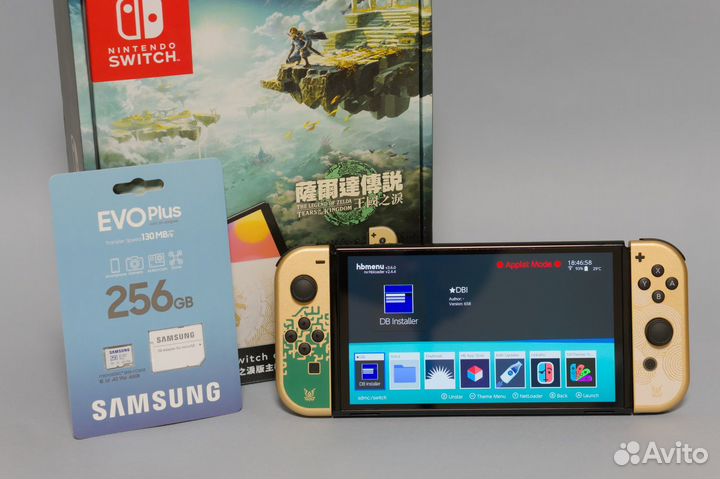 Новая прошитая Nintendo Switch Oled Zelda Edition