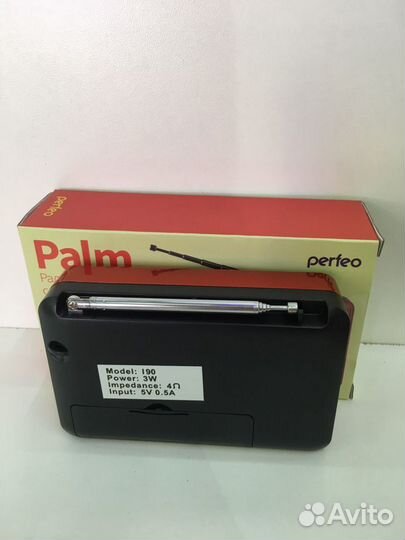 Радиоприёмник Perfeo palm, красный