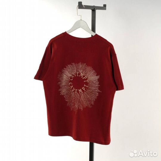 Футболка Cavempt с узором красная