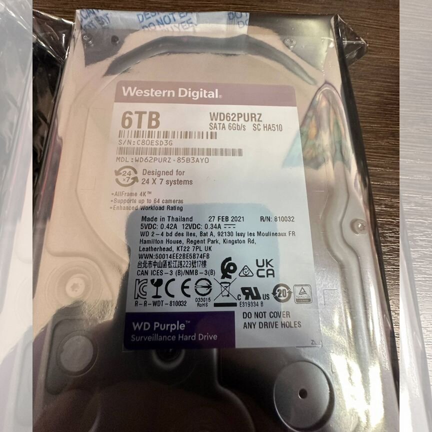 [WD62PURZ] Жесткий Диск Wd Purple 6 Тб ()