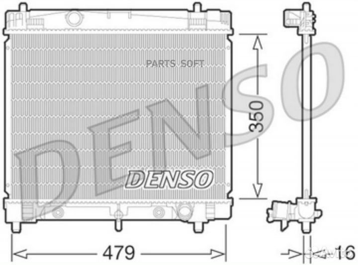 Радиатор двигателя toyota Yaris(P90) 1.0-1.5 05-13