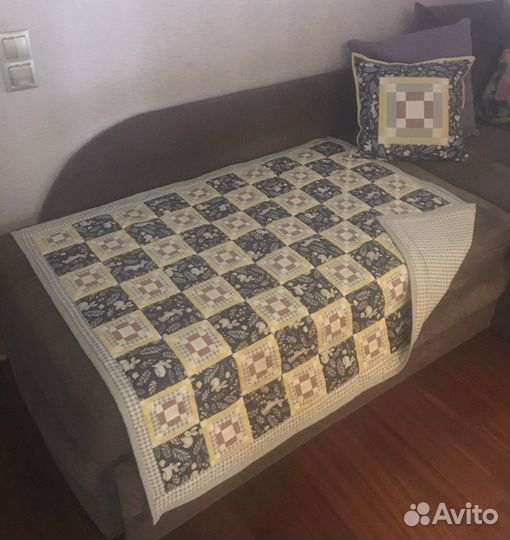 Покрывало детское в стиле пэчворк (лоскутное)