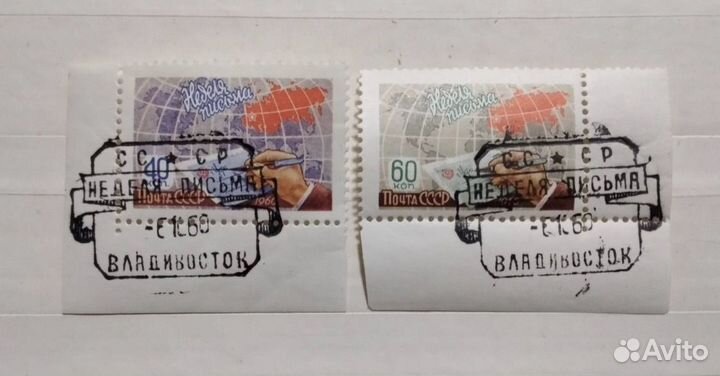 Марки СССР 60е-70е герои ВОВ квартблоки