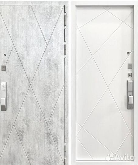 Входная дверь с электромеханическим замком