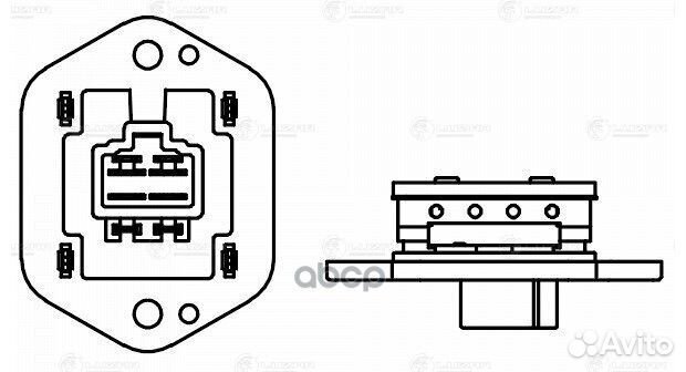 Резистор э/вент. отоп. для а/м Mitsubishi Lancer